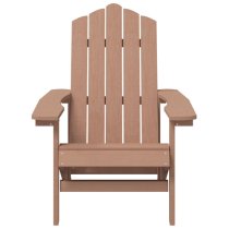 Clover HDPE Garden Seating Chair With Table In Brown