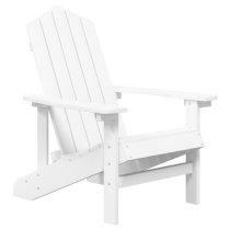 Clover White HDPE Garden Seating Chairs With Table In Pair