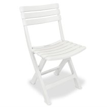 Kinston Plastic 3 Piece Folding Bistro Set In White