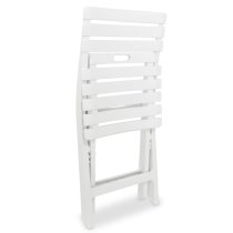 Kinston Plastic 3 Piece Folding Bistro Set In White