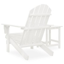 Adrius Solid Fir Wood Garden Chair With Table In White