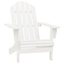 Adrius Solid Fir Wood Garden Chair With Table In White