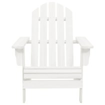 Adrius Solid Fir Wood Garden Chair With Table In White