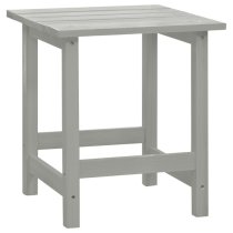 Adrius Solid Fir Wood Garden Chair With Table In Grey