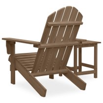 Adrius Solid Fir Wood Garden Chair With Table In Brown