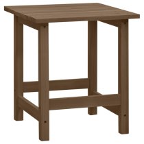 Adrius Solid Fir Wood Garden Chair With Table In Brown