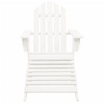 Adrius Garden Chair With Ottoman And Table In White