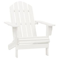 Adrius Garden Chair With Ottoman And Table In White