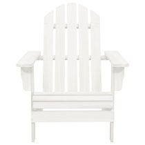 Adrius Garden Chair With Ottoman And Table In White