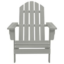 Adrius Garden Chair With Ottoman And Table In Grey