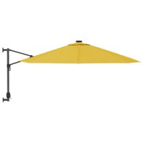 Fredrica Wall-Mounted Fabric Parasol In Yellow