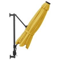 Fredrica Wall-Mounted Fabric Parasol In Yellow