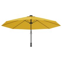 Fredrica Wall-Mounted Fabric Parasol In Yellow