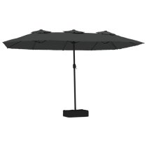 Fremont Double-Head Fabric Parasol In Anthracite