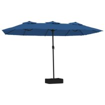 Fremont Double-Head Fabric Parasol In Azure Blue