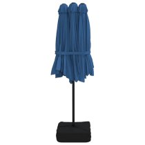 Fremont Double-Head Fabric Parasol In Azure Blue