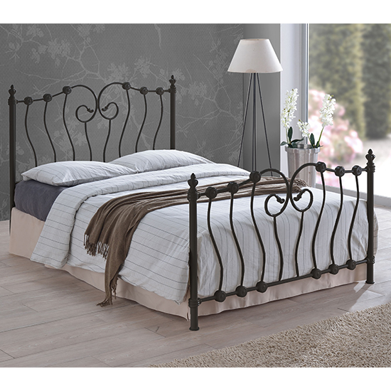 Irela Metal King Size Bed In Black