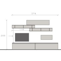 Ogen Wooden Entertainment Unit In Argilla And Cadiz And Lava