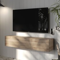 Carly Wall Hung Wooden Entertainment Unit In Cadiz