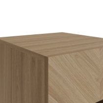 Cianna Wooden Lamp Table With 1 Drawer In Euro Oak