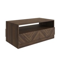 Cianna Wooden Coffee Table In Royal Walnut