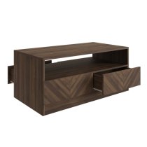 Cianna Wooden Coffee Table In Royal Walnut