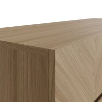 Cianna Wooden Sideboard With 3 Doors 3 Drawers In Euro Oak