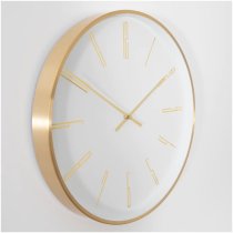 Salado Round Modern Analogue Wall Clock In Gold