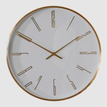 Salado Round Modern Analogue Wall Clock In Gold