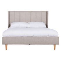 Allegro Fabric King Size Bed In Cashmere