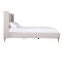 Allegro Fabric King Size Bed In Cashmere