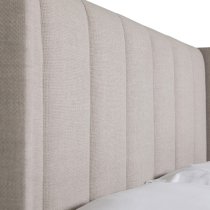 Allegro Fabric King Size Bed In Cashmere