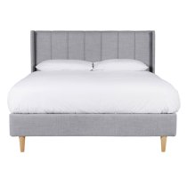 Allegro Fabric Super King Size Bed In Grey