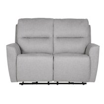 Carly Electric Recliner Chenille Fabric 2 Seater Sofa In Natural