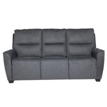 Carly Chenille Fabric 3 Seater Sofa In Charcoal