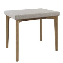 Hazel Wooden Dressing Stool In Oak Natural