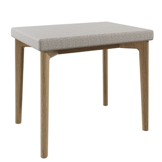 Hazel Wooden Dressing Stool In Oak Natural