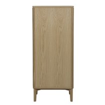 Hazel Wooden Chest 5 Drawers Tall In Oak Natural