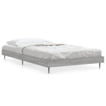 Gemma Wooden Single Bed In Grey Sonoma Oak With Black Legs