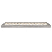 Gemma Wooden Single Bed In Grey Sonoma Oak With Black Legs