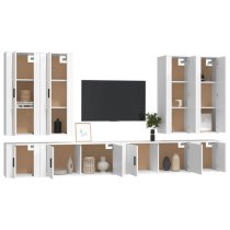 Finn Wooden Living Room Furniture Set In White