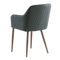 Ralph Faux Leather Dining Chair In Dark Green