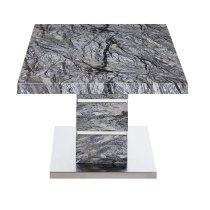 Parini High Gloss Coffee Table In Melange Marble Effect