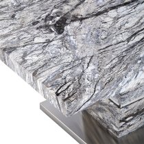 Parini High Gloss Coffee Table In Melange Marble Effect