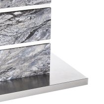 Parini High Gloss Coffee Table In Melange Marble Effect