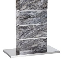 Parini High Gloss Console Table In Melange Marble Effect