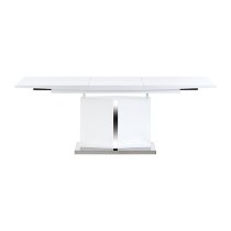 Belmonte High Gloss Extending Dining Table Large In White