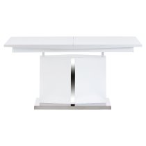 Belmonte High Gloss Extending Dining Table Large In White