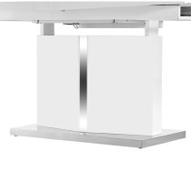 Belmonte High Gloss Extending Dining Table Large In White