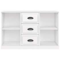 Vance High Gloss Sideboard With 3 Drawers In White